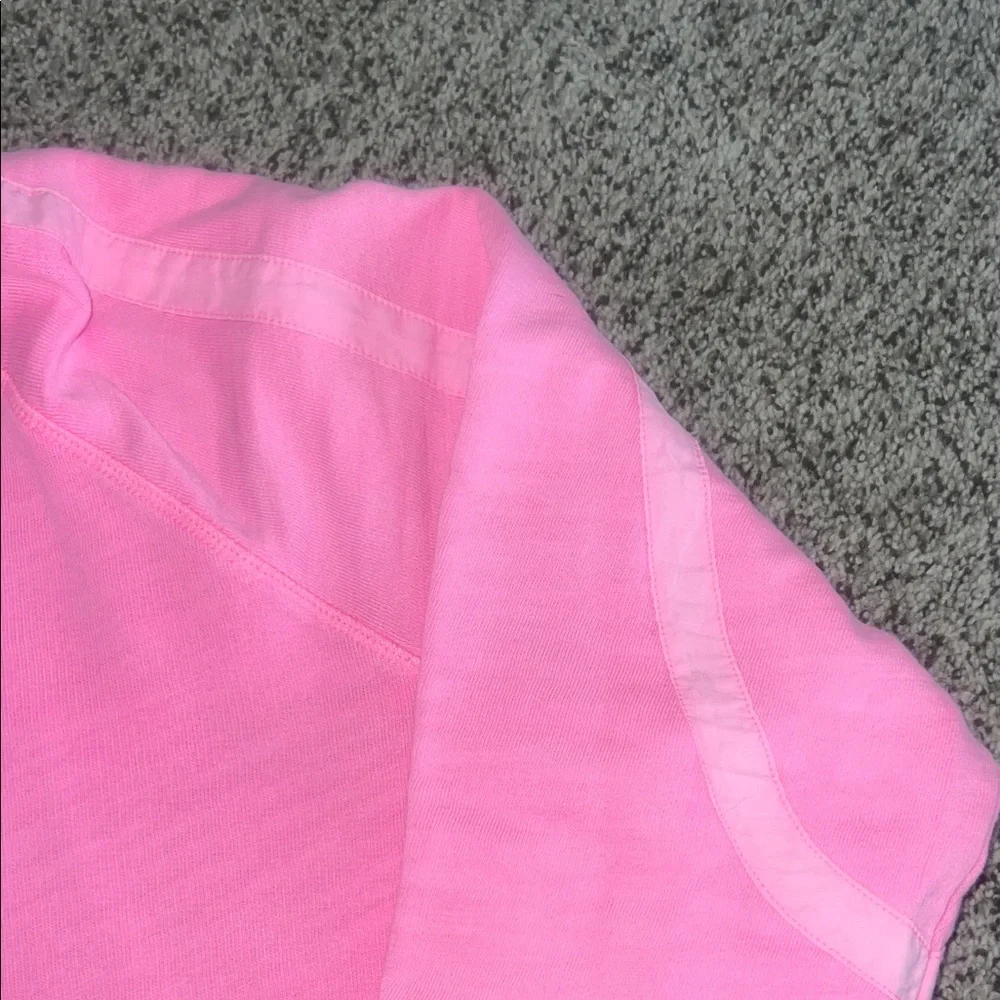 Lilly Pulitzer Light Pink Half-Zip Sweatshirt - Picture 4 of 5